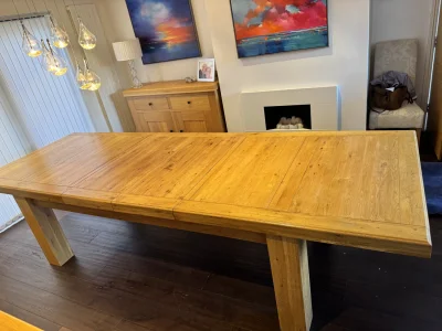 Beautiful Solid Wood Extendable Dining Table - Seats 12 — image 5
