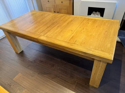 Beautiful Solid Wood Extendable Dining Table - Seats 12 — image 2
